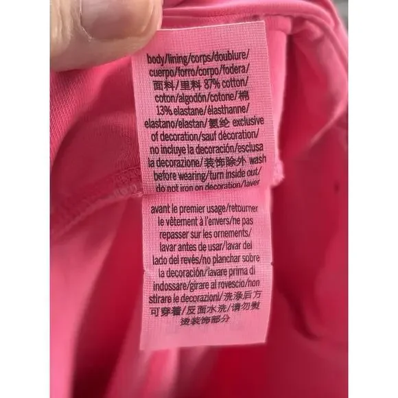 Vintage Y2K Victoria's Secret All PINK Sz XL Boot Yoga Pants V Front Flare 90's - Picture 8 of 9